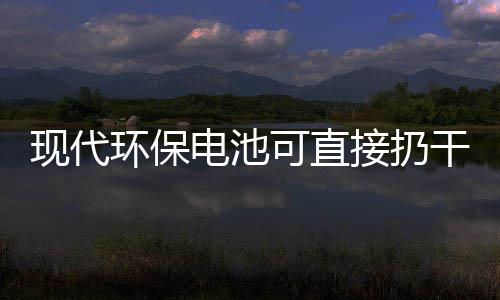 可直你知电池道吗现代环保干垃接扔圾桶