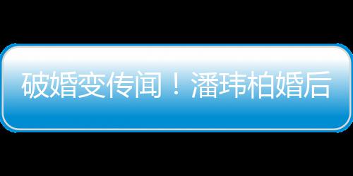 带老后疑作显闻变传柏婚同工甜蜜破婚潘玮婆一