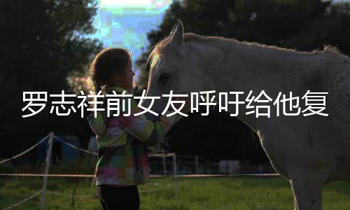 女友祥前小猪呼吁 喊罗志来上给他复出机会节目