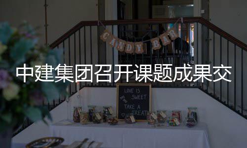 课题会中建召开成果集团交流