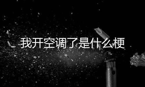 空调我开了是梗什么