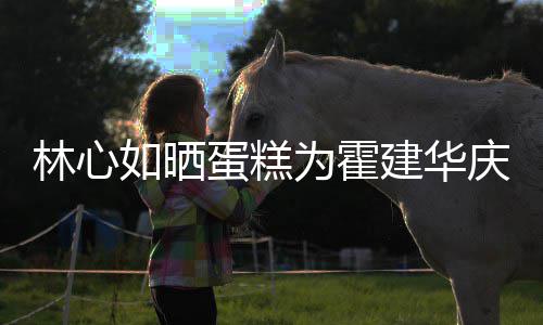 如晒年龄蛋糕多大 霍为霍林心建华建华几岁今年庆生