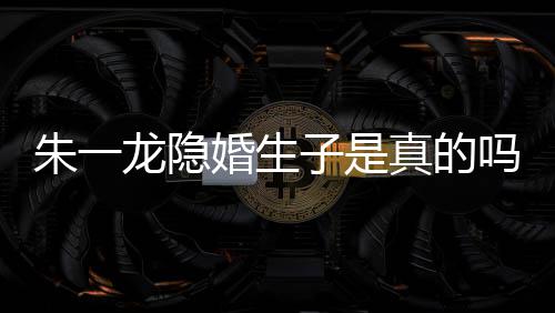 吗么关系婚生朱一子是真的朱一龙隐龙和皮诺草什