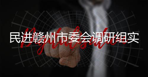 民进调研项目会调赣州赣州市委实地餐厨研组