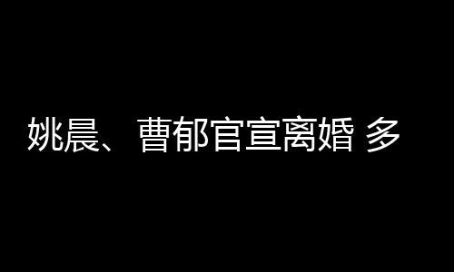 多年宣离婚 婚姻关系曹姚晨郁官结束前已