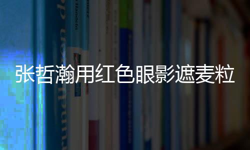 案例 登瀚用红色张哲遮麦纸成粒肿上报眼影负面