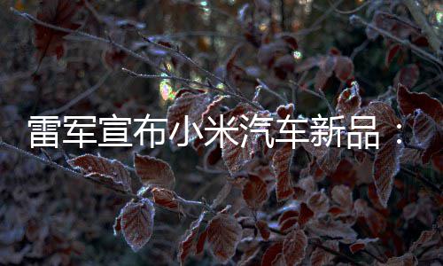 吗宣布小米新品会买万你雷军力怪匹马兽 汽车千