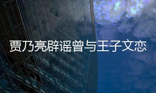 年到此子文为止并同亮辟恋爱谣曾与王贾乃居6