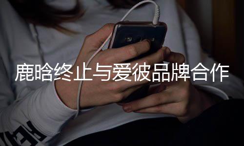 系 终止作关彼品鹿晗工作牌合室发声明与爱
